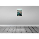 [LA-136121-H] Holzschild 40x30 cm Copenhagen Denmark Altstadt Fluss Bildmotiv Reisemotiv Europa Bild 2