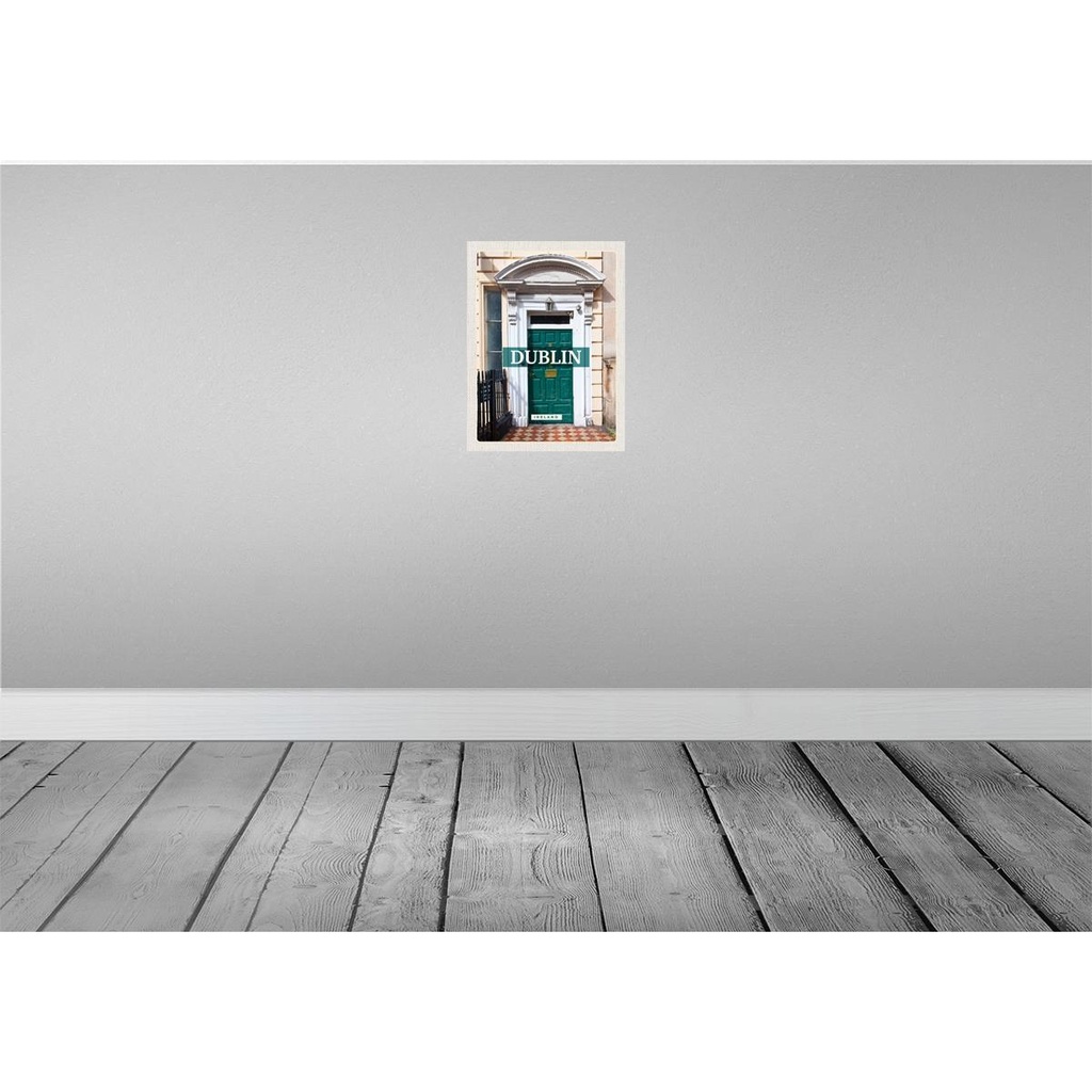 [LA-136132-H] Holzschild 40x30 cm Dublin IrelandStadt Bildmotiv Reisemotiv Straße Stadt Bild 2
