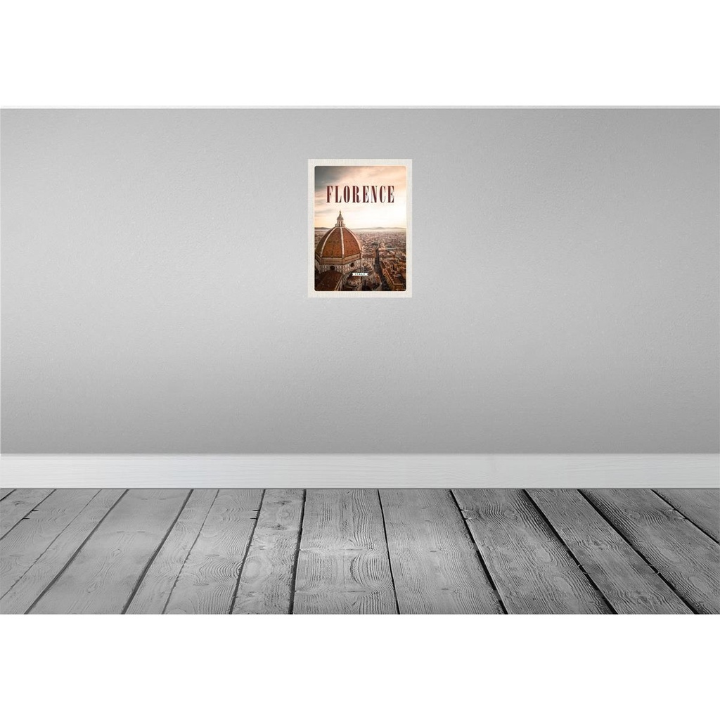 [LA-136147] Blechschild 40x30 cm Florence ItalyReiseziehl Bildmotiv Reisemotiv Abenteuer Reisen Urlaub Bild 2