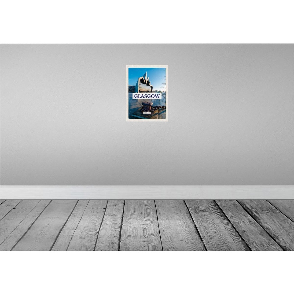 [LA-136161] Blechschild 40x30 cm Glasgow Scotland Hafenstadt Bildmotiv Reisemotiv Abenteuer Reisen Tier Haustier Urlaub Bild 2