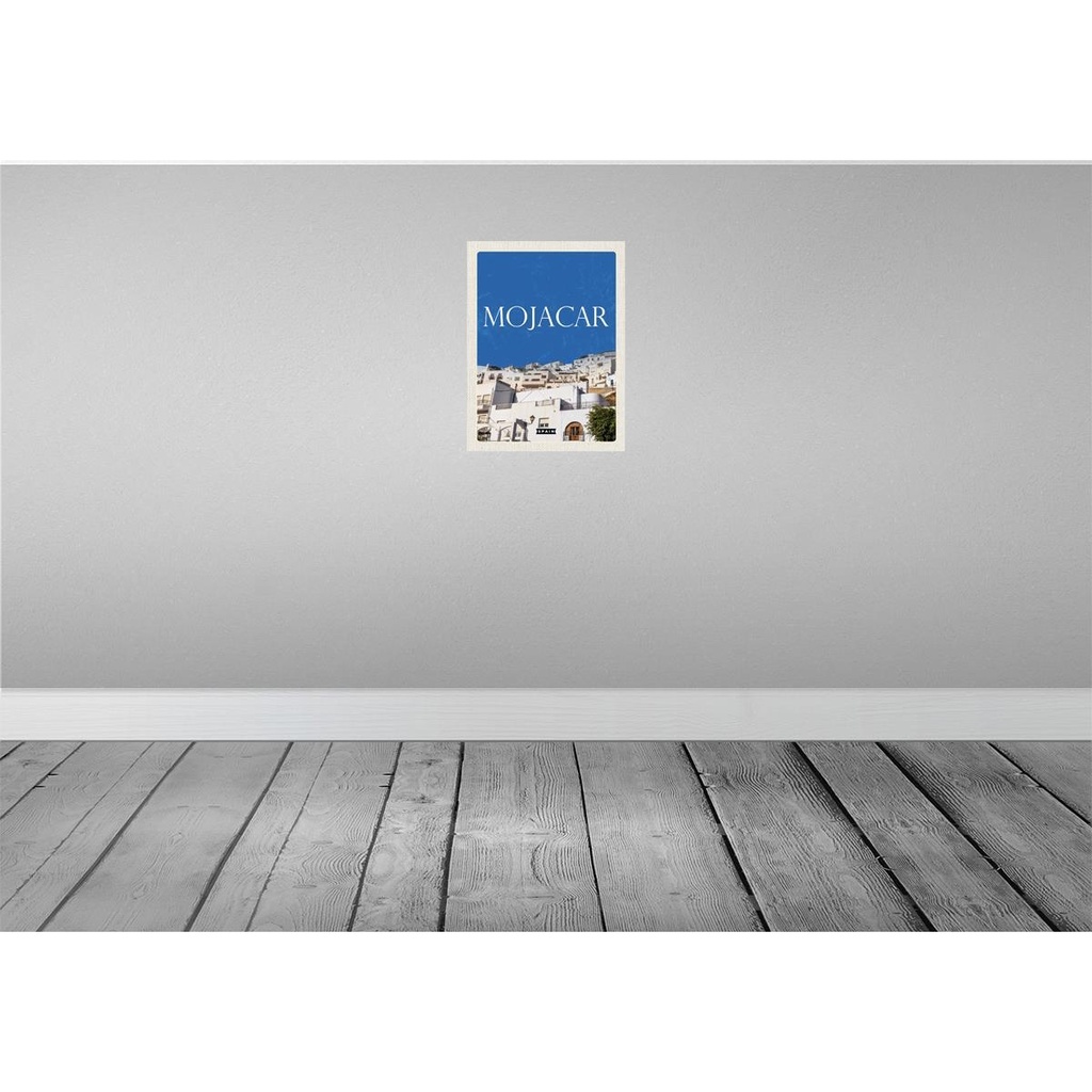 [LA-136182] Blechschild 40x30 cm Retro Mojacar Urlaub Spain Spanien Himmel Bildmotiv Reisemotiv Abenteuer Reisen Europa Bild 2