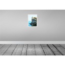 [LA-136187-H] Holzschild 40x30 cm Naples Italy Neapel Panorama Meer Bildmotiv Reisemotiv Europa Bild 2
