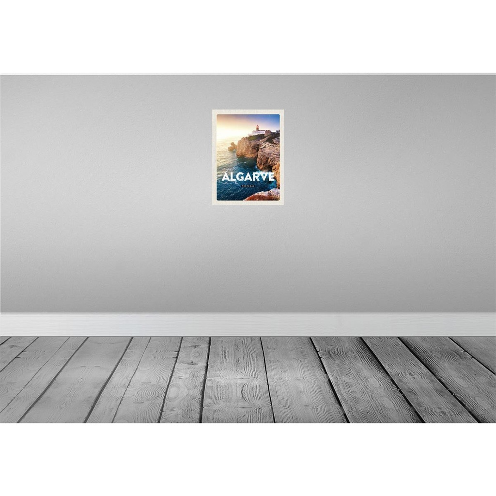 [LA-136203] Blechschild 40x30 cm Algarve Portugal MeerPoster Bildmotiv Reisemotiv Abenteuer Reisen Straße Stadt Urlaub Bild 2