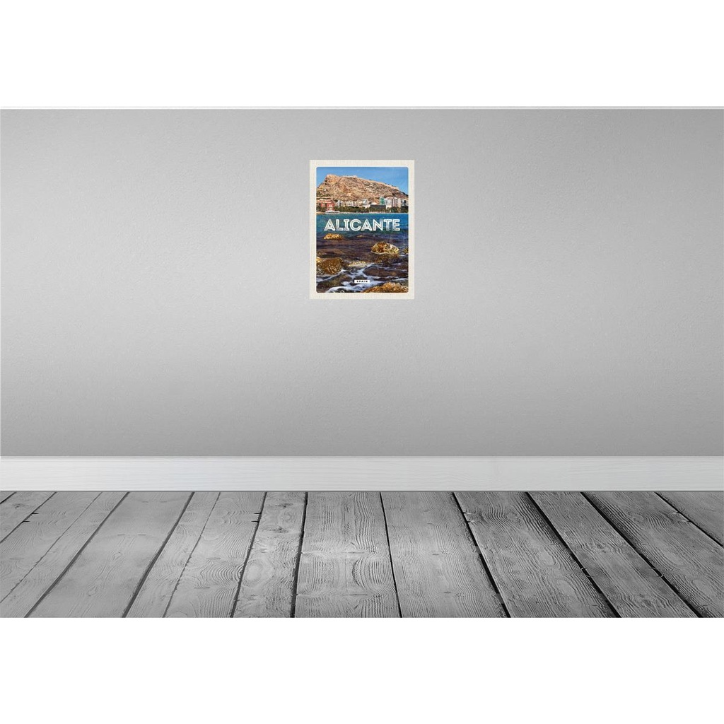 [LA-136205] Blechschild 40x30 cm Aligante Spain Urlaub Spanien Meer Bildmotiv Reisemotiv Abenteuer Reisen Straße Stadt Bild 2