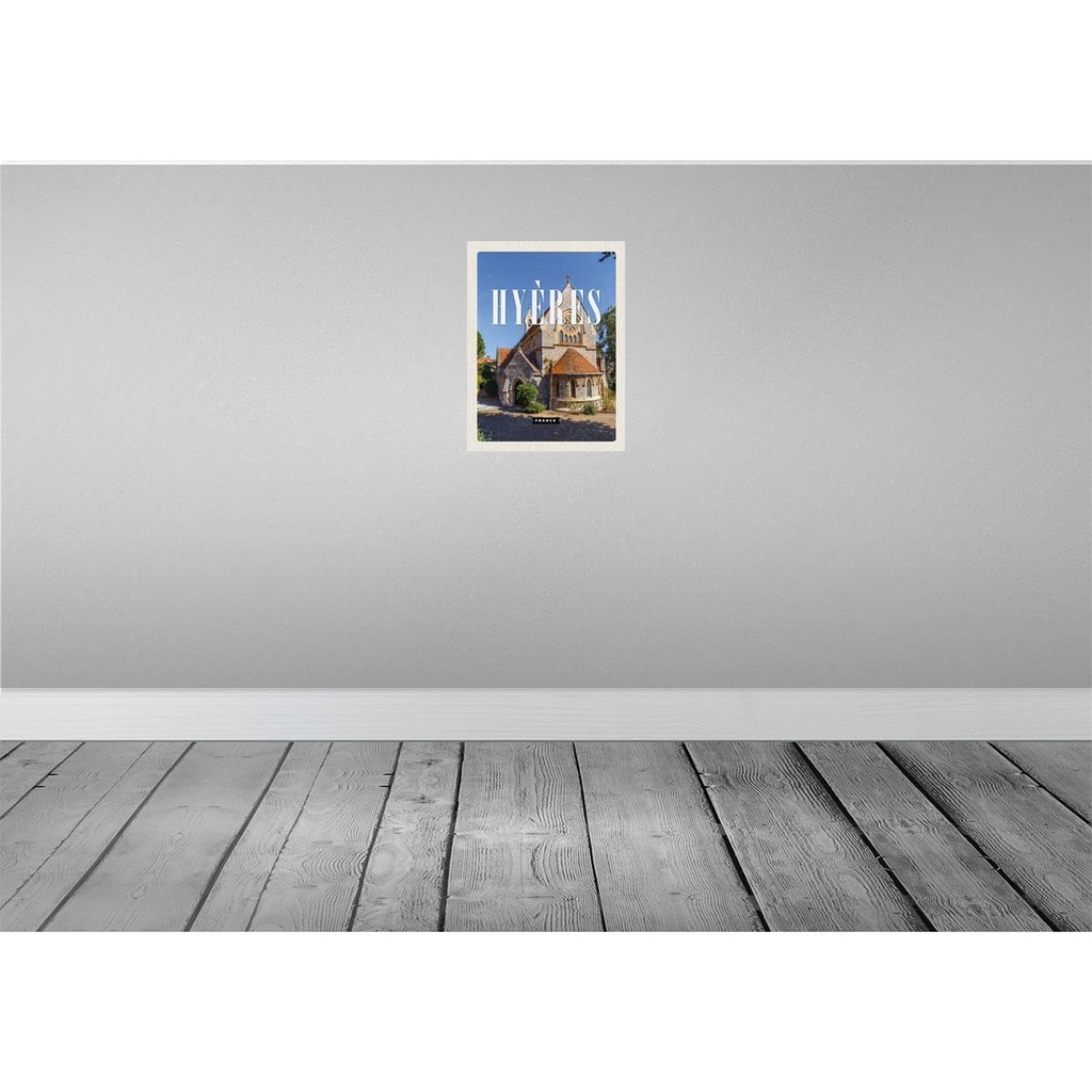 [LA-136249] Blechschild 40x30 cm Hyères France Hafenstadt Bildmotiv Reisemotiv Abenteuer Reisen Straße Stadt Urlaub Bild 2