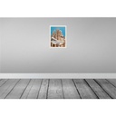 [LA-136293] Blechschild 40x30 cm Retro Barcelona Reiseziel Bildmotiv Reisemotiv Abenteuer Reisen Straße Stadt Urlaub Bild 2