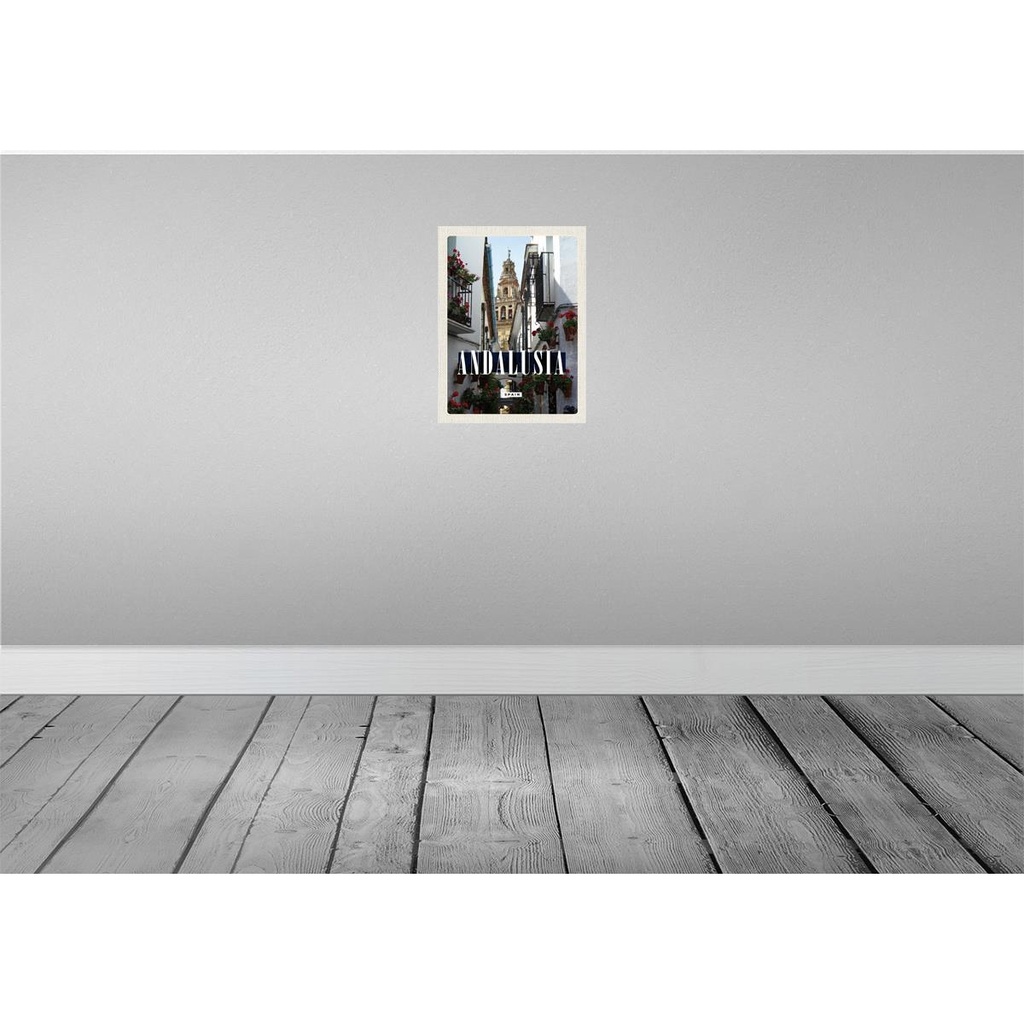 [LA-136298] Blechschild 40x30 cm Andalusia Spain Spainen Bildmotiv Reisemotiv Abenteuer Reisen Straße Stadt Urlaub Bild 2