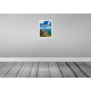 [LA-136308-H] Holzschild 40x30 cm Bretagne France Meer Berge Bildmotiv Reisemotiv Straße Stadt Bild 2