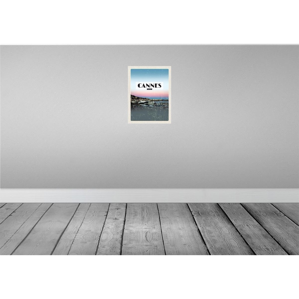 [LA-136311] Blechschild 40x30 cm Cannes France Urlaub Panorama Bild Bildmotiv Reisemotiv Abenteuer Reisen Straße Stadt Bild 2
