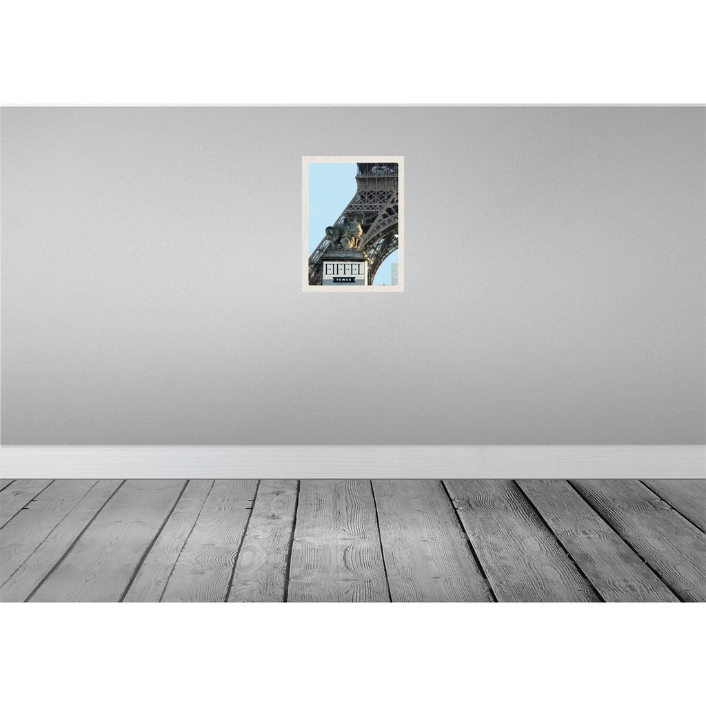[LA-136318] Blechschild 40x30 cm Eiffel Tower ParisTourismus Bildmotiv Reisemotiv Abenteuer Reisen Straße Stadt Urlaub Bild 2