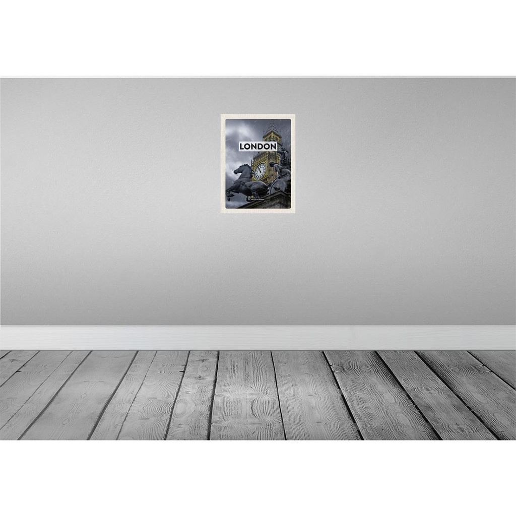[LA-136329] Blechschild 40x30 cm London Big England Urlaub Ben Queen Elizabeth Tower Bildmotiv Reisemotiv Abenteuer Reisen Bild 2