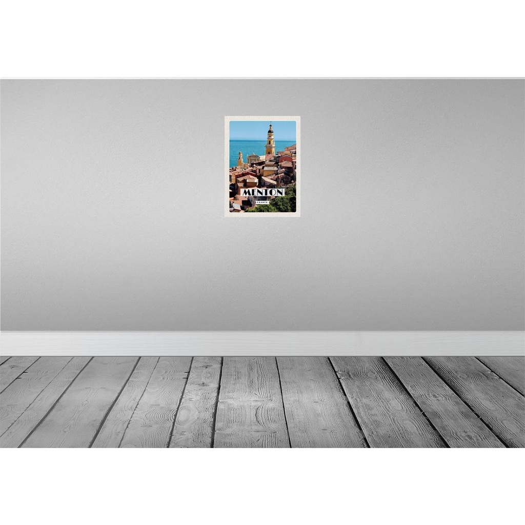 [LA-136336-H] Holzschild 40x30 cm Manton France Meer Urlaub Bildmotiv Reisemotiv Bild 2