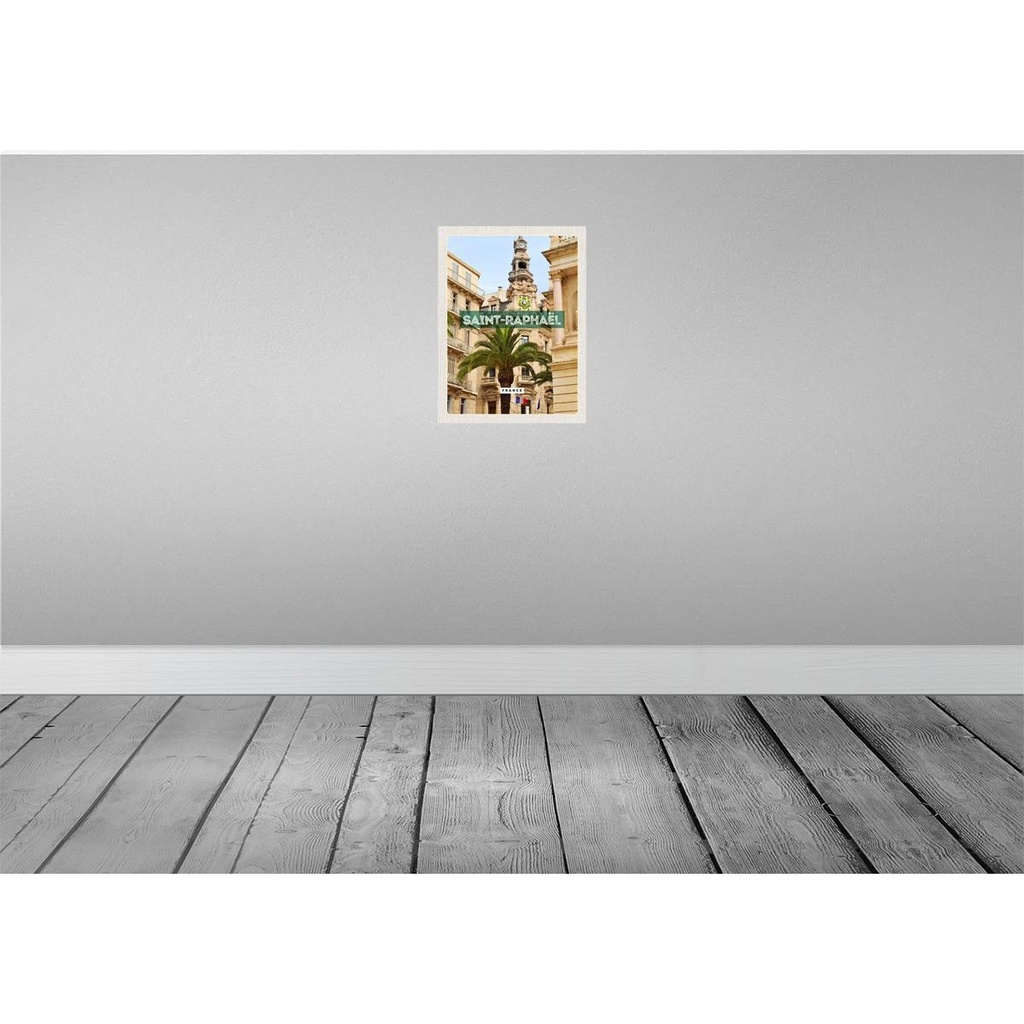 [LA-136350] Blechschild 40x30 cm Saint-Raphaël France Hafenstadt Bildmotiv Reisemotiv Abenteuer Reisen Europa Urlaub Bild 2