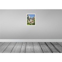 [LA-136354-H] Holzschild 40x30 cm Segovia Spain Architektur Bildmotiv Reisemotiv Straße Stadt Bild 2
