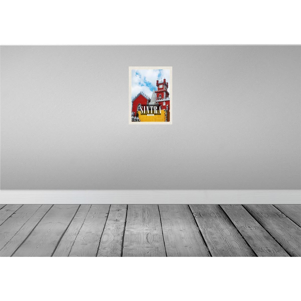 [LA-136355] Blechschild 40x30 cm Sintra Portugal Reiseziel Bildmotiv Reisemotiv Abenteuer Reisen Urlaub Bild 2