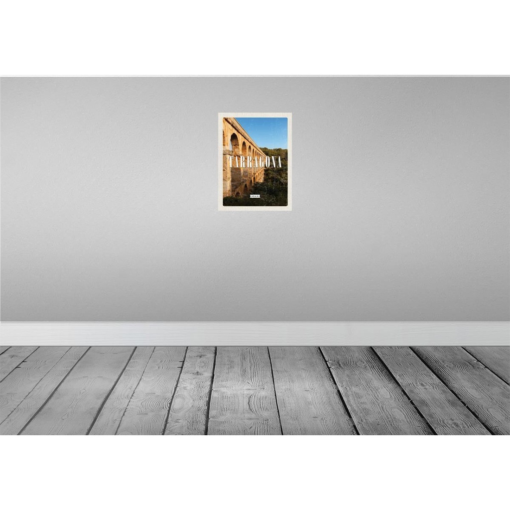 [LA-136357] Blechschild 40x30 cm Tarragona Spain Hafenstadt Mittelalter Bildmotiv Reisemotiv Abenteuer Reisen Europa Urlaub Bild 2