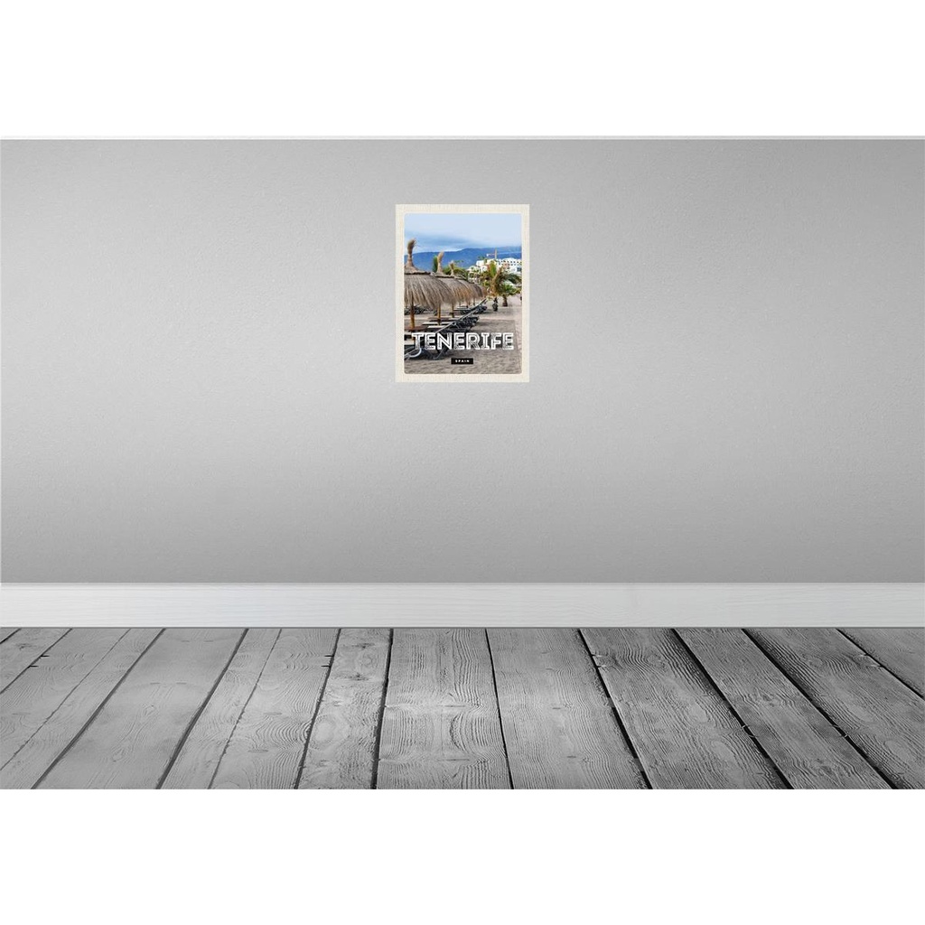 [LA-136359] Blechschild 40x30 cm Tenerife SpainStrand Palmen Bildmotiv Reisemotiv Abenteuer Reisen Straße Stadt Urlaub Bild 2