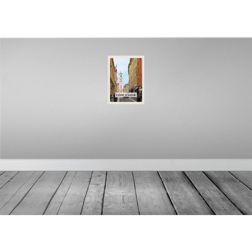 [LA-136379] Blechschild 40x30 cm Côte d'Azur France Reiseziel Bildmotiv Reisemotiv Abenteuer Reisen Urlaub Bild 2