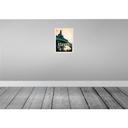 [LA-136380] Blechschild 40x30 cm Eiffel Tower Retro Bild Bildmotiv Reisemotiv Abenteuer Reisen Dekoration Urlaub Bild 2