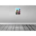 [LA-136396-H] Holzschild 40x30 cm Notre-Dame de Paris Reiseziel Bildmotiv Reisemotiv Straße Stadt Bild 2