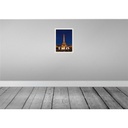 [LA-136397-H] Holzschild 40x30 cm Paris France Eiffelturm Nacht Lichter Bildmotiv Reisemotiv Europa Bild 2