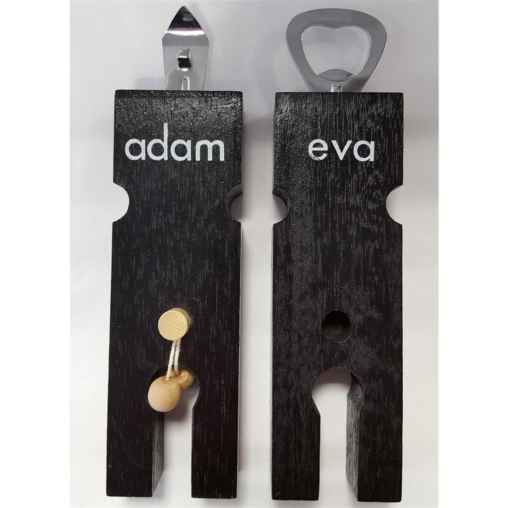 [1602273] Vintage Adam & Eva Dosenöffner Flaschenöffner Barset Ebenholz schwarz Bild 2