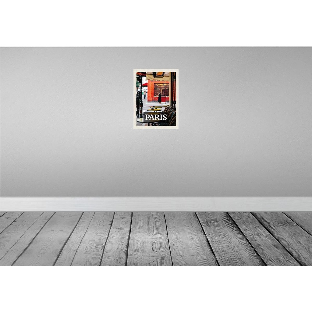 [LA-136413] Blechschild 40x30 cm Paris Cafe Restaurant Bildmotiv Reisemotiv Essen Trinken Abenteuer Reisen Urlaub Bild 2