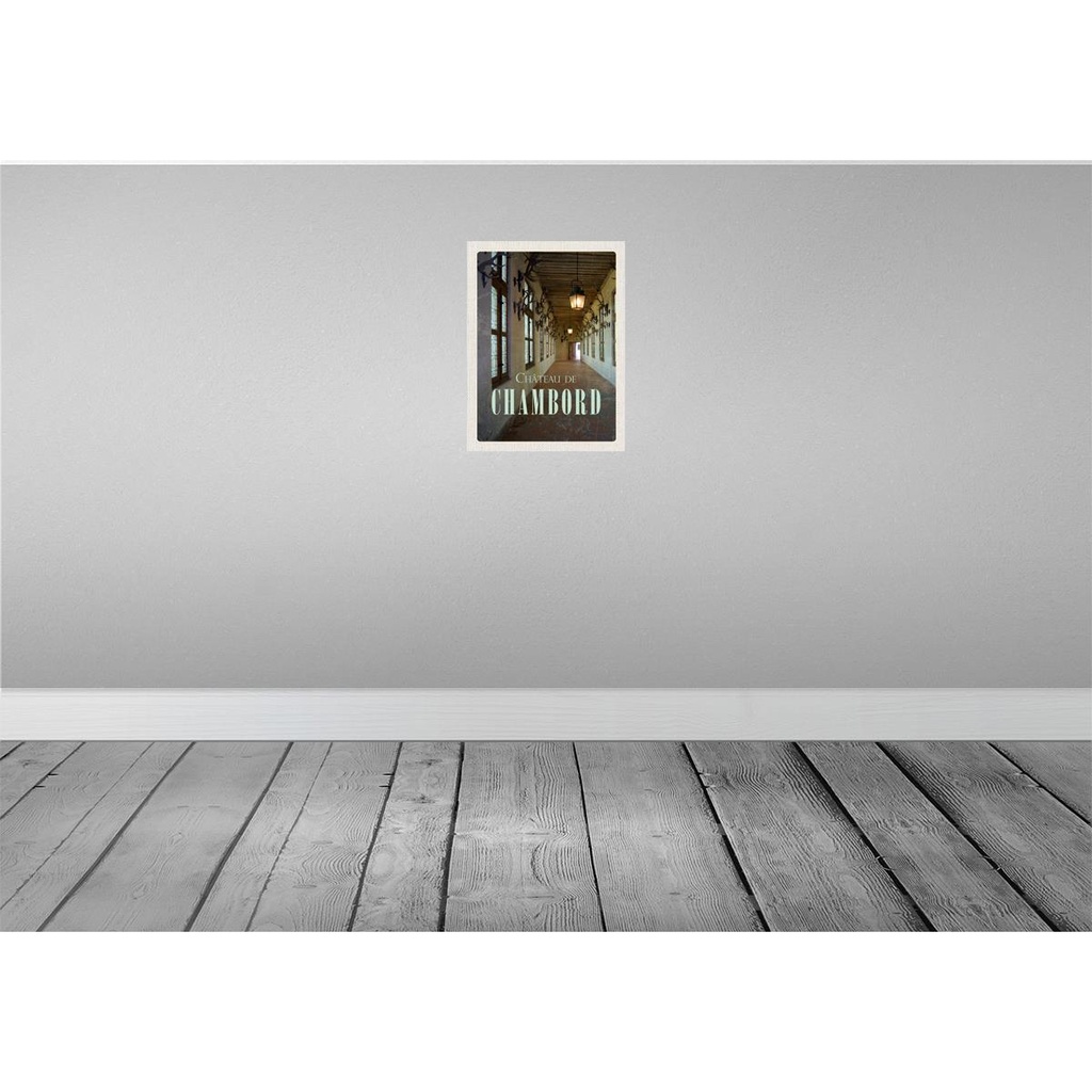[LA-136417] Blechschild 40x30 cm Chateau de chambord Schloss Bildmotiv Reisemotiv Abenteuer Reisen Europa Urlaub Bild 2