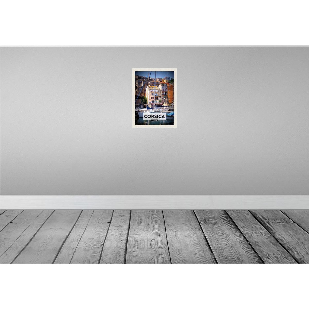 [LA-136418] Blechschild 40x30 cm Corsica France Urlaubsort Bildmotiv Reisemotiv Abenteuer Reisen Urlaub Bild 2