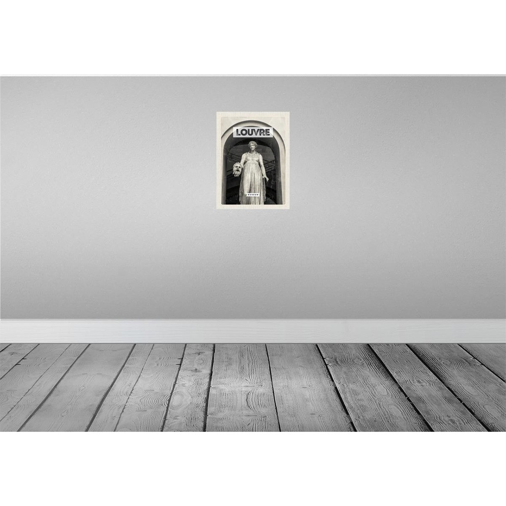 [LA-136424] Blechschild 40x30 cm Louvre MuseumTourism Retro Bildmotiv Reisemotiv Abenteuer Reisen Europa Urlaub Bild 2