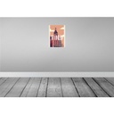 [LA-136425-H] Holzschild 40x30 cm Madrid Spain Retro Vintage Bildmotiv Reisemotiv Straße Stadt Bild 2