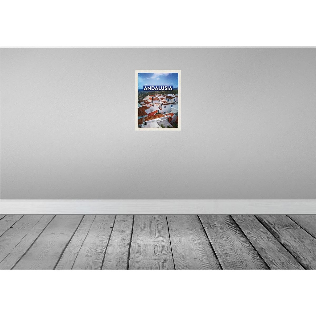 [LA-136442] Blechschild 40x30 cm Andalusia Spain Panorama Tourismus Bildmotiv Reisemotiv Abenteuer Reisen Urlaub Bild 2