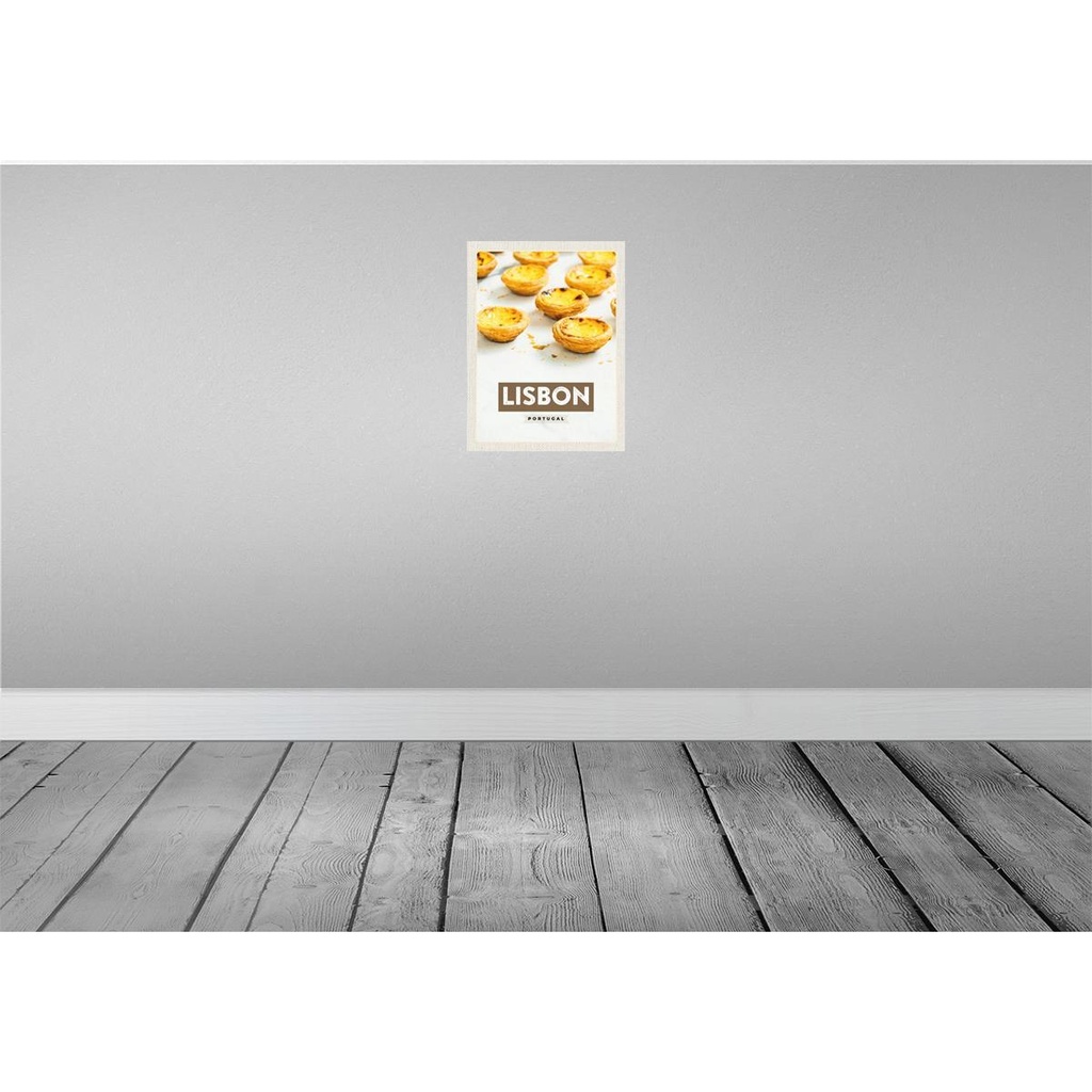 [LA-136453-H] Holzschild 40x30 cm Lisbon Portugal Käse Bildmotiv Reisemotiv Europa Bild 2