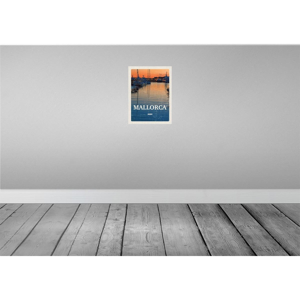 [LA-136456] Blechschild 40x30 cm Mallorca Spain Sonnenuntergang Bildmotiv Reisemotiv Abenteuer Reisen Urlaub Bild 2