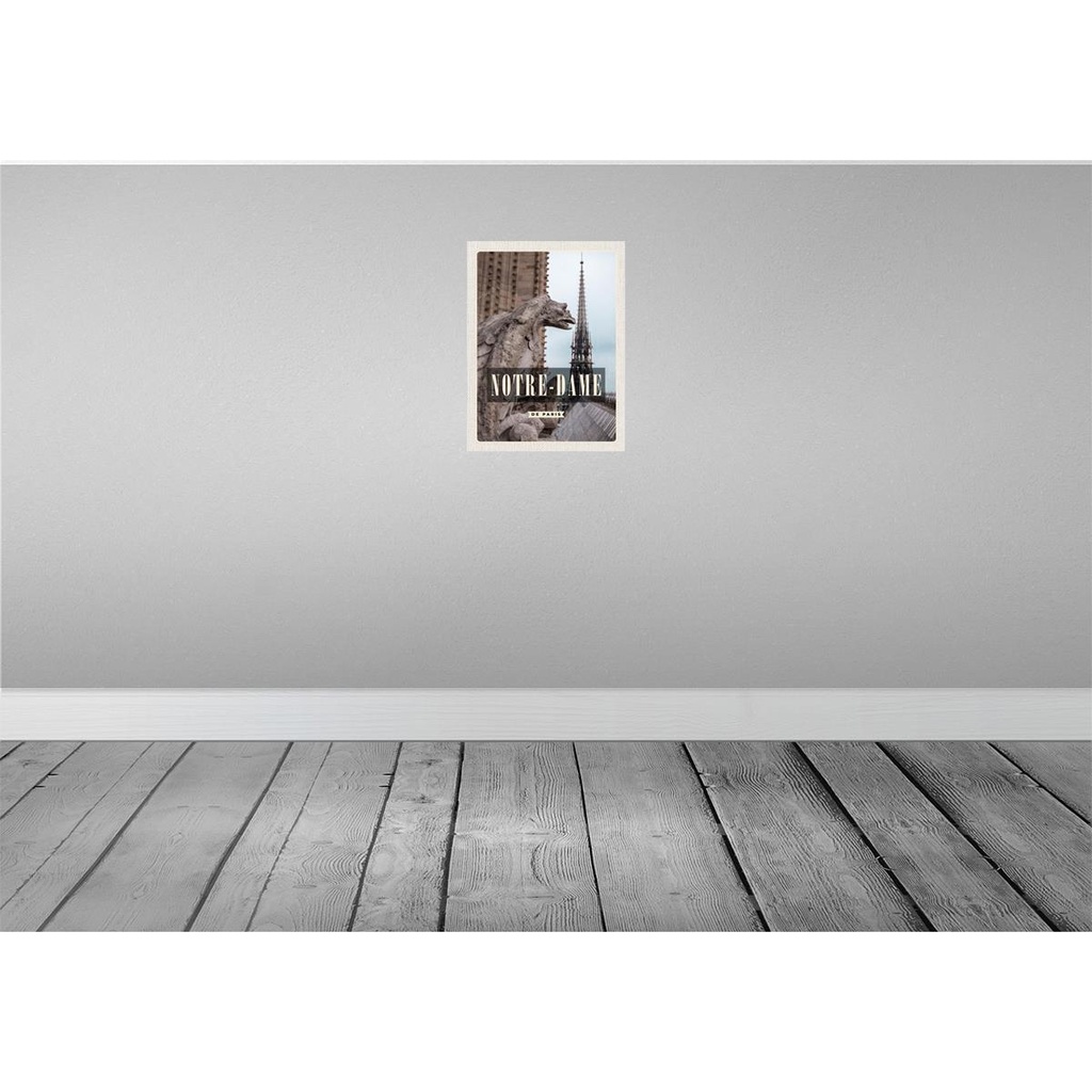 [LA-136462] Blechschild 40x30 cm Notre-Dame de Paris Bildmotiv Reisemotiv Abenteuer Reisen Europa Urlaub Bild 2