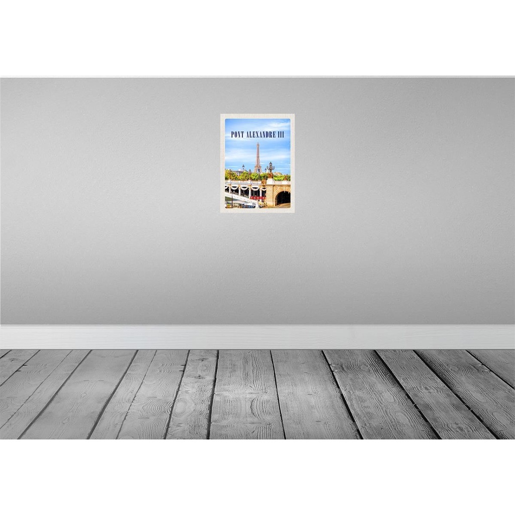 [LA-136464] Blechschild 40x30 cm Pont Alexandre III Tourismus Bildmotiv Reisemotiv Abenteuer Reisen Europa Urlaub Bild 2