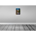 [LA-136480-H] Holzschild 40x30 cm Montmartre Paris Retro Bildmotiv Reisemotiv Straße Stadt Bild 2