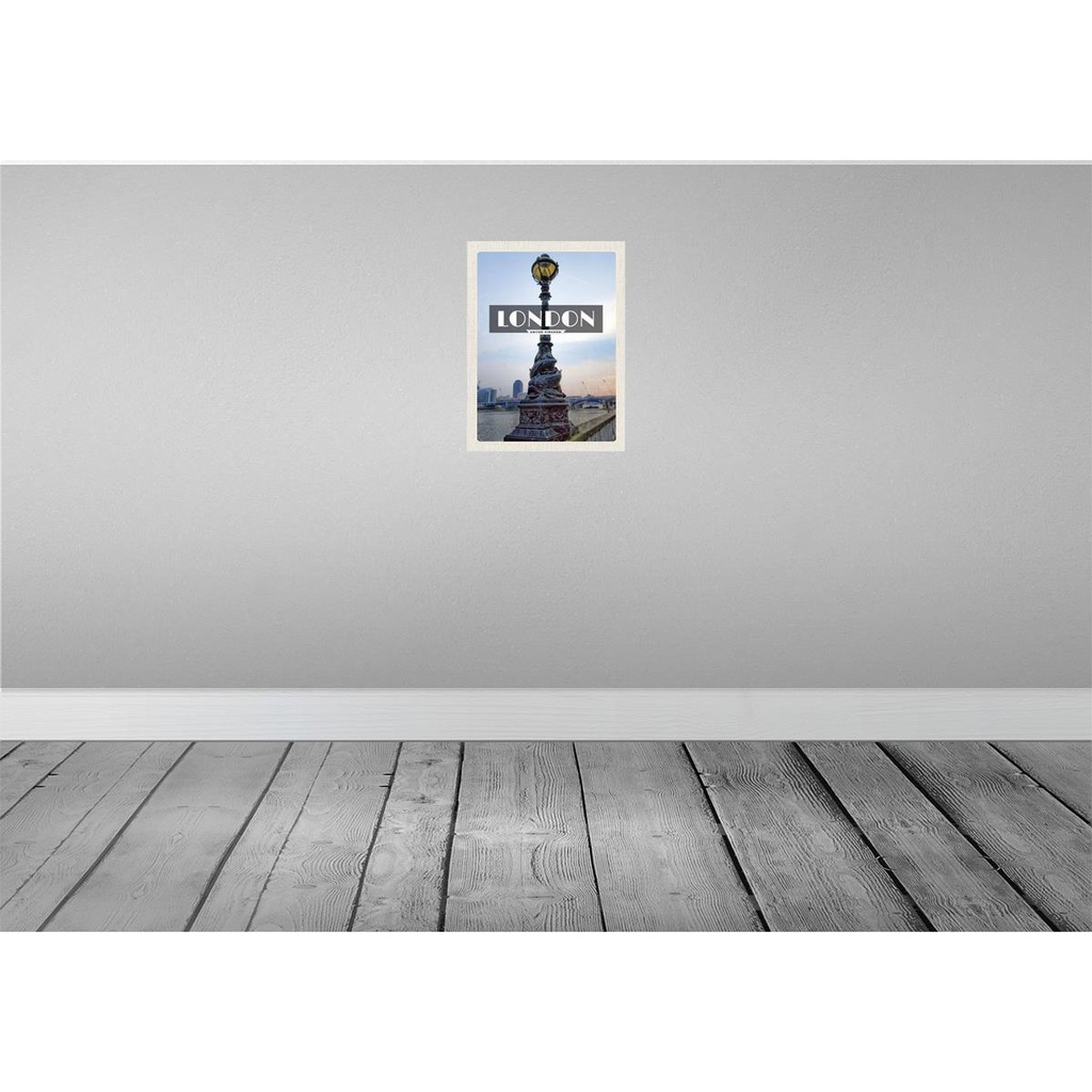 [LA-136494] Blechschild 40x30 cm London United Urlaub Kingdom Retro Poster Bildmotiv Reisemotiv Abenteuer Reisen England Bild 2