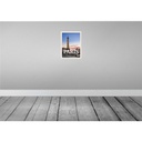 [LA-136500-H] Holzschild 40x30 cm Paris France Sonnenuntergang Bildmotiv Reisemotiv Straße Stadt Bild 2