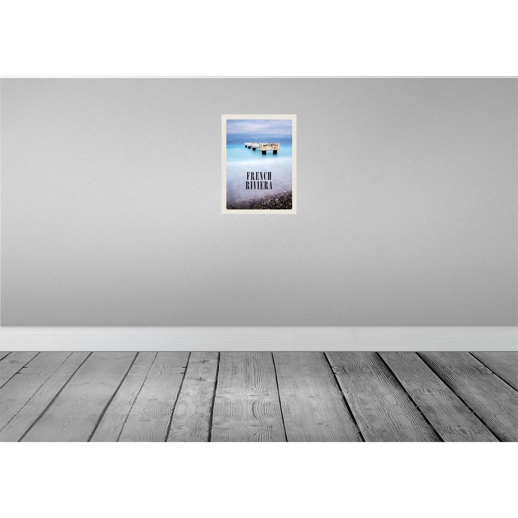 [LA-136507] Blechschild 40x30 cm French RivieraPoster Retro Bildmotiv Reisemotiv Abenteuer Reisen Europa Urlaub Bild 2