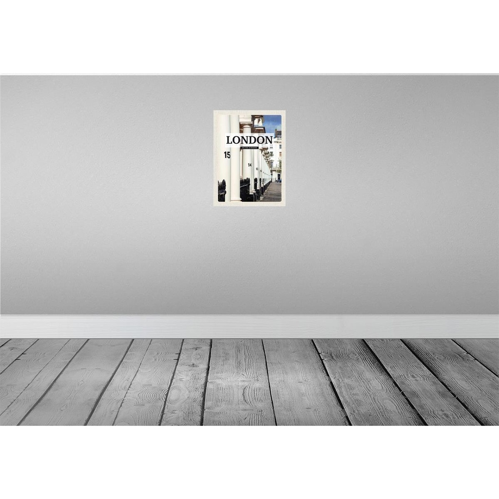 [LA-136521] Blechschild 40x30 cm London United Urlaub Kingdom Stadt Retro Bildmotiv Reisemotiv Abenteuer Reisen England Bild 2