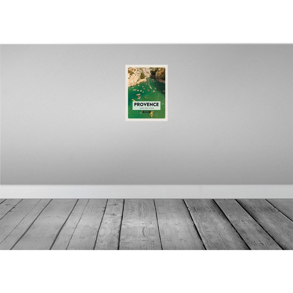 [LA-136525-H] Holzschild 40x30 cm Provence cote d'azur France Bildmotiv Reisemotiv Straße Stadt Bild 2