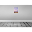 [LA-136532-H] Holzschild 40x30 cm Lisbon Portugal Sonnenuntergang Bildmotiv Reisemotiv Europa Bild 2