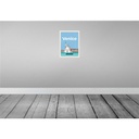 [LA-136543-H] Holzschild 40x30 cm Venice Italy Ansicht Bild Straße Stadt Bild 2