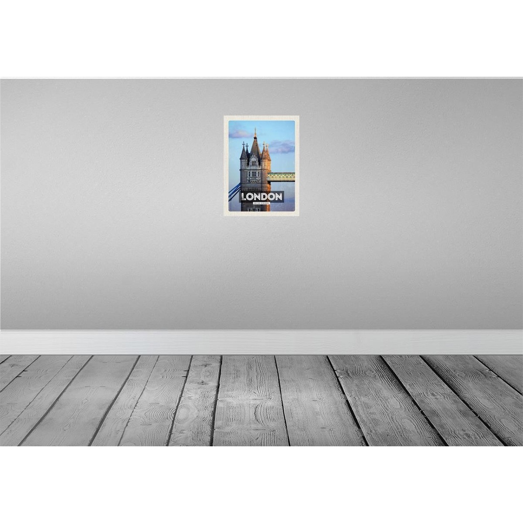 [LA-136545] Blechschild 40x30 cm London UK Architektur Bildmotiv Reisemotiv Abenteuer Reisen England Urlaub Häuser Bild 2