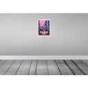 [LA-136552-H] Holzschild 40x30 cm Paris Panorama Sonnenuntergang Bildmotiv Reisemotiv Straße Stadt Bild 2