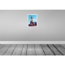 [LA-136560] Blechschild 40x30 cm London red Reisen England Urlaub Bus roter Big Ben Bildmotiv Reisemotiv Abenteuer Bild 2