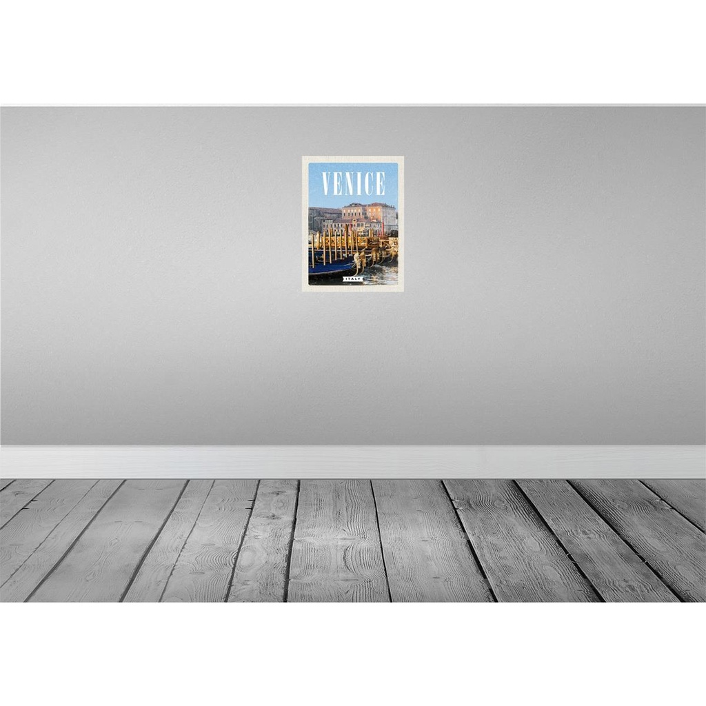 [LA-136563] Blechschild 40x30 cm Venice Italy Urlaub Venedig Italien Retro Bildmotiv Reisemotiv Abenteuer Reisen Europa Bild 2