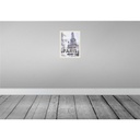 [LA-136617] Blechschild 40x30 cm Paris Frankreich Eiffelturm Schnee Bildmotiv Reisemotiv Abenteuer Reisen Europa Urlaub Bild 2