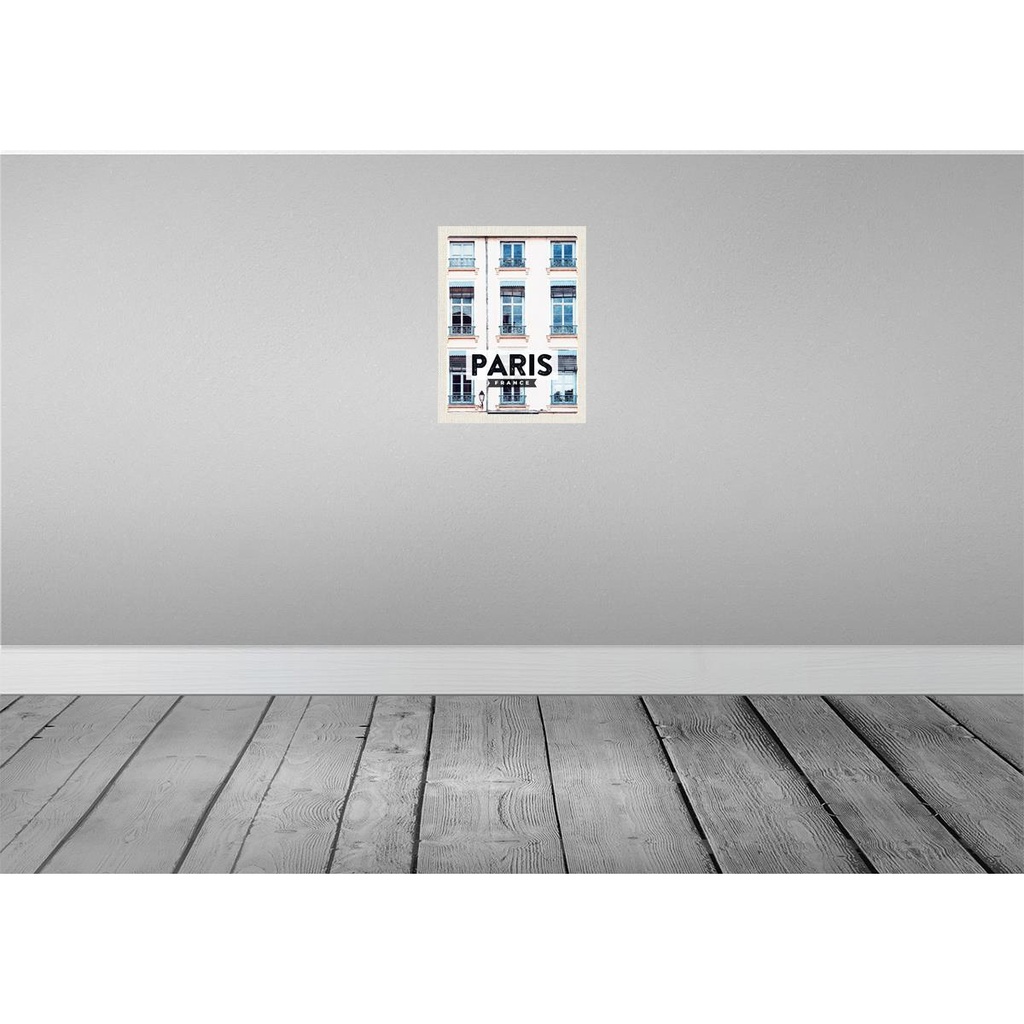 [LA-136631] Blechschild 40x30 cm Paris Frankreich Häuser Architektur Stadt Bildmotiv Reisemotiv Abenteuer Reisen Europa Urlaub Bild 2